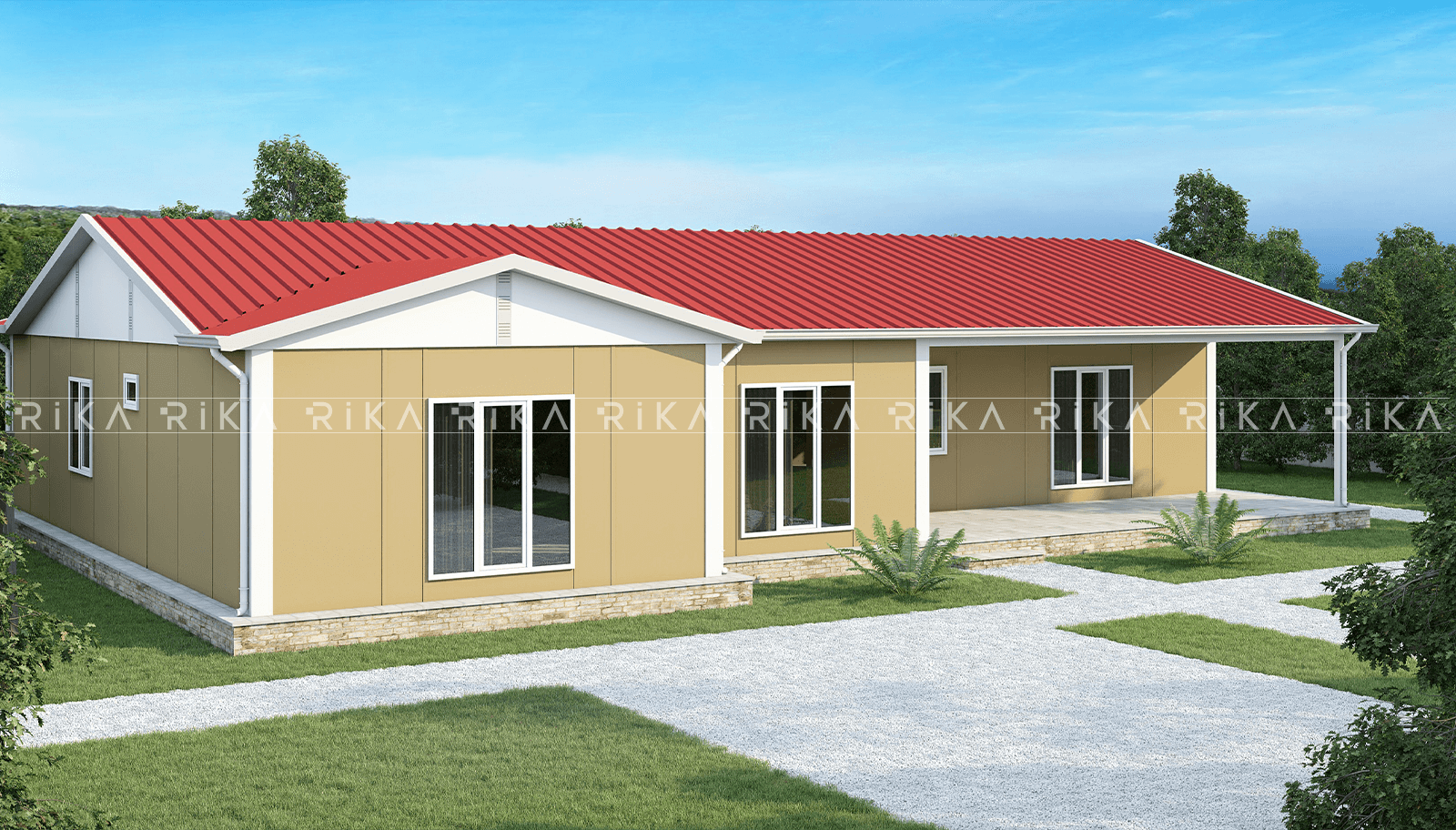 165 m2 Tek Katlı Prefabrik EV