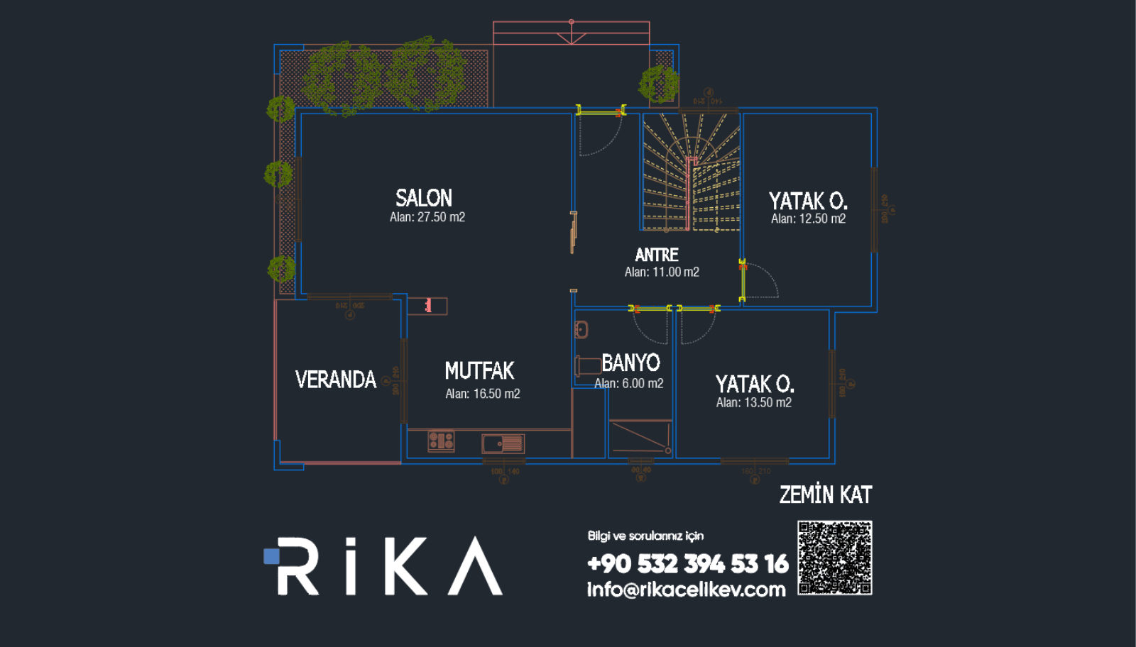 270 m2 Göynüklü Çift Katlı Hafif Çelik Ev