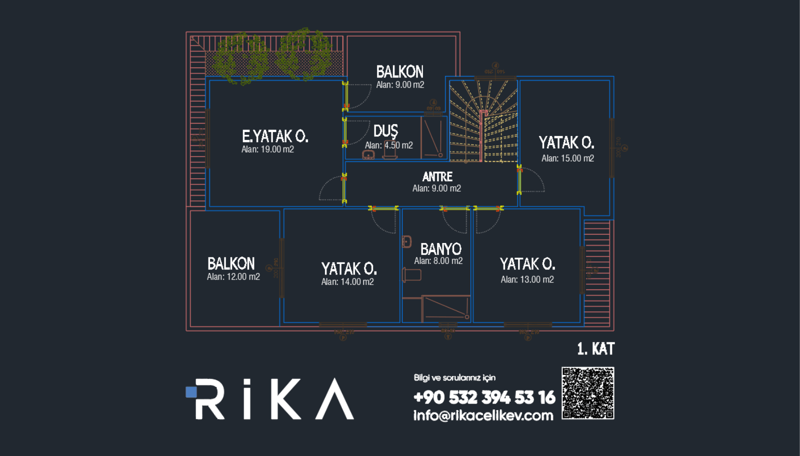 270 m2 Göynüklü Çift Katlı Hafif Çelik Ev