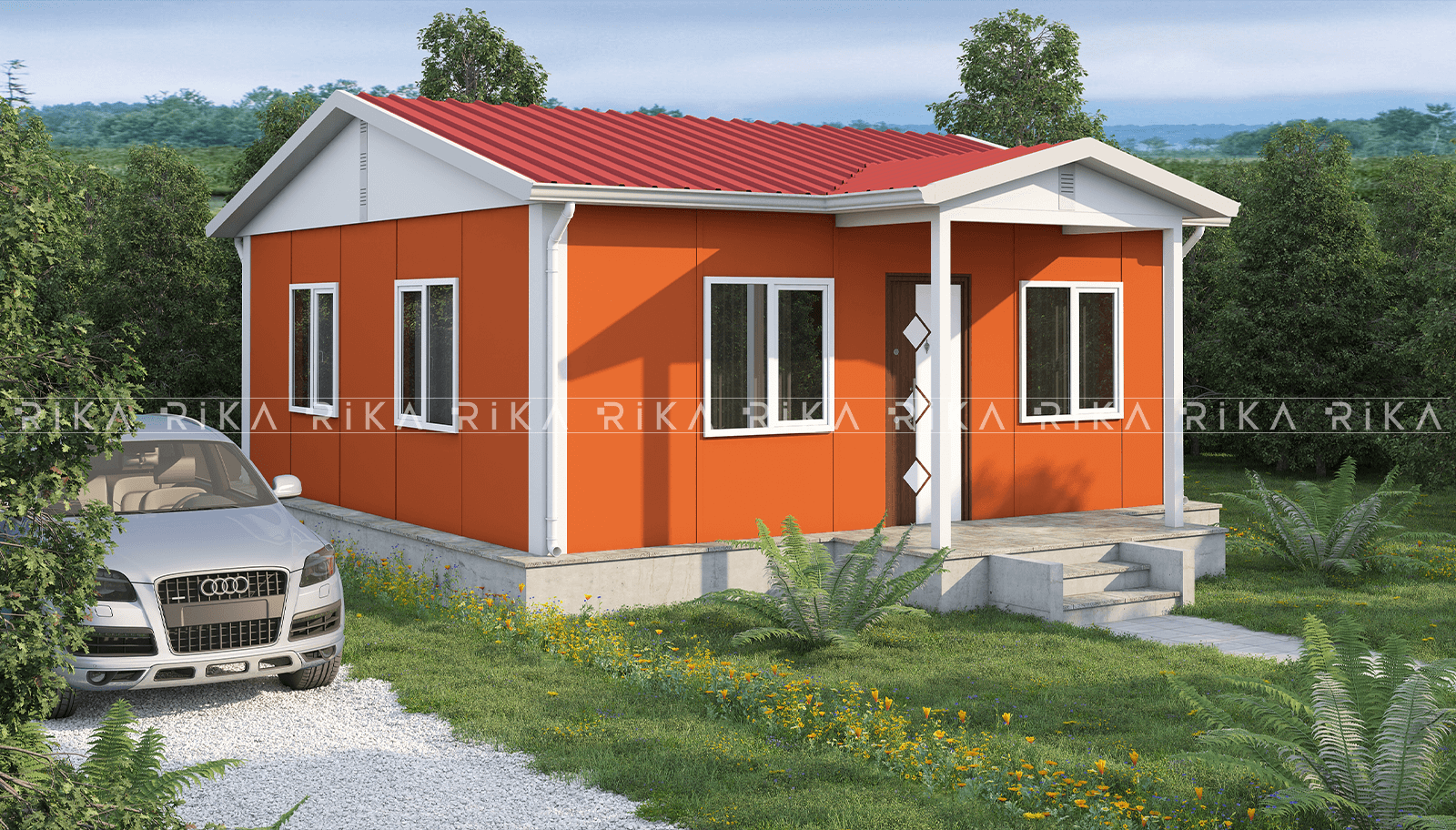 45 m² Single Story Prefabricated House