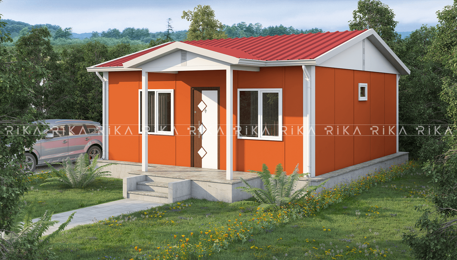 45 m² Single Story Prefabricated House